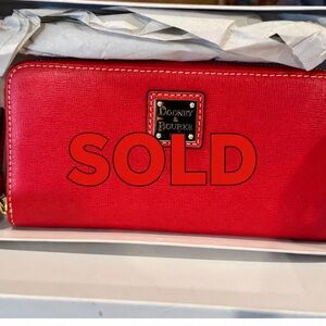 Dooney & Bourke Vibrant Red Wallet